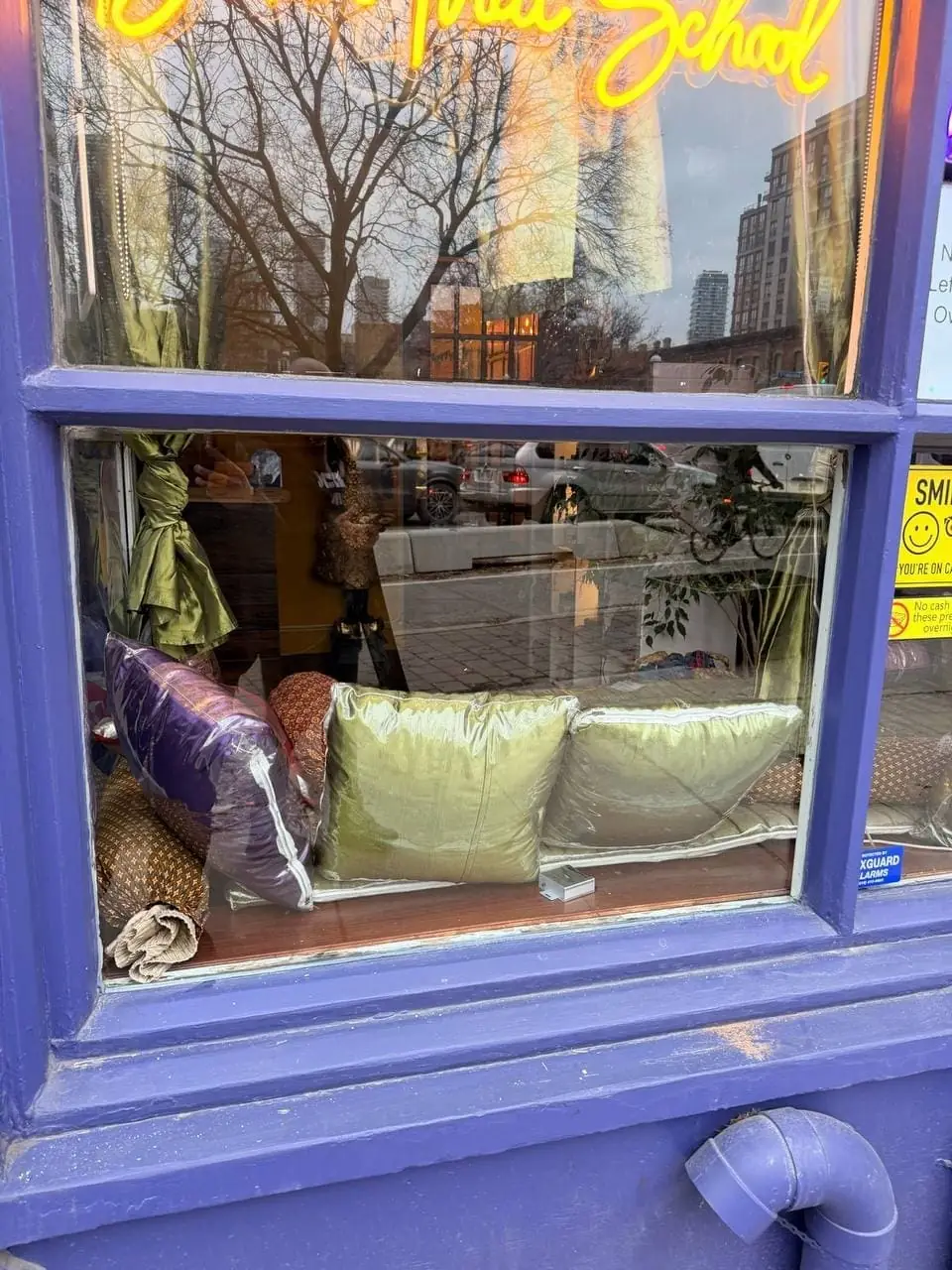 Replacement storefront glass installed at Bahn Thai Spa near St. James Park