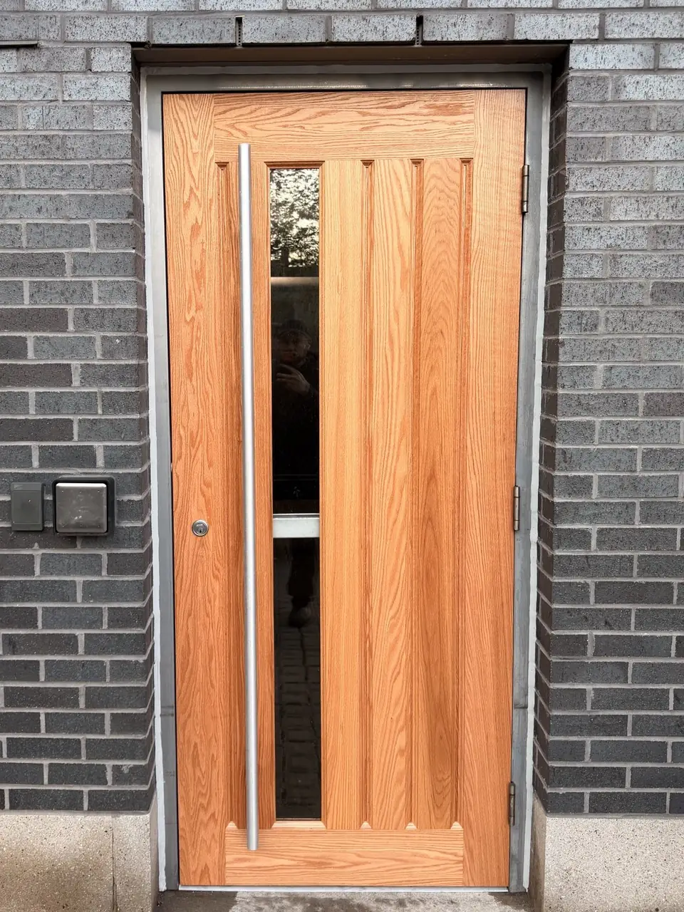 New commercial entrance door and frame installed in Mississauga